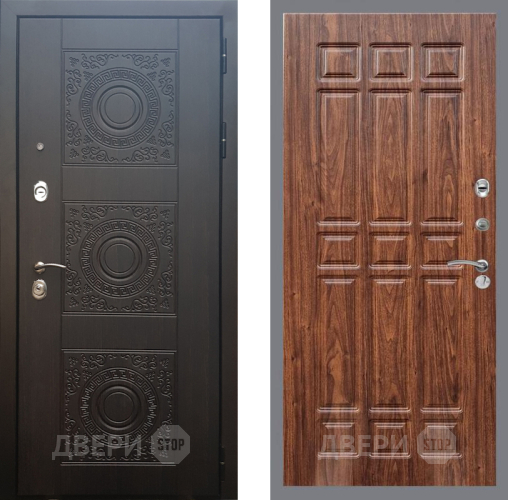 Входная металлическая Дверь Рекс (REX) 10 FL-33 орех тисненый в Подольск