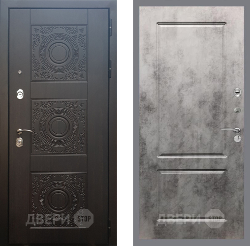 Входная металлическая Дверь Рекс (REX) 10 FL-117 Бетон темный в Подольск