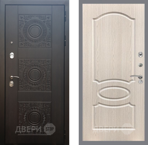 Входная металлическая Дверь Рекс (REX) 10 FL-128 Беленый дуб в Подольск