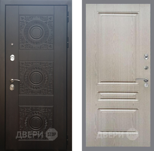 Входная металлическая Дверь Рекс (REX) 10 FL-243 Беленый дуб в Подольск