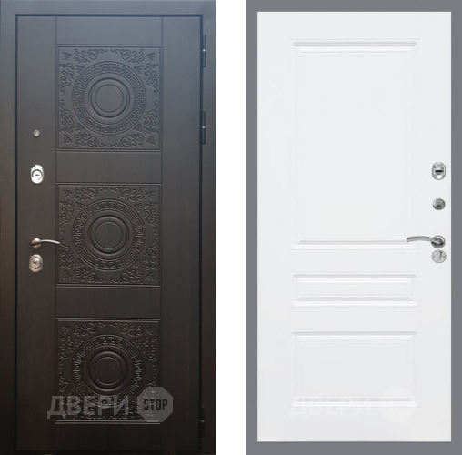 Входная металлическая Дверь Рекс (REX) 10 FL-243 Силк Сноу в Подольск