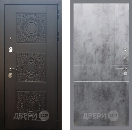 Входная металлическая Дверь Рекс (REX) 10 FL-290 Бетон темный в Подольск