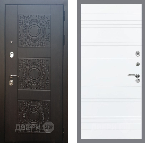Входная металлическая Дверь Рекс (REX) 10 Line Силк Сноу в Подольск