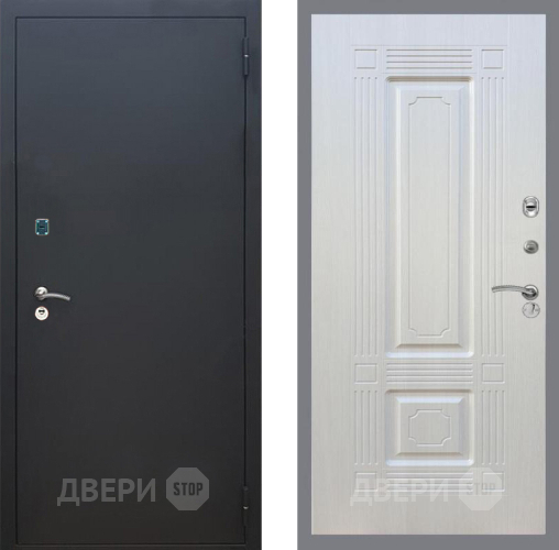 Входная металлическая Дверь Рекс (REX) 1A Черный Муар FL-2 Лиственница беж в Подольск