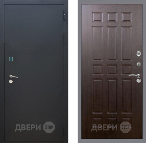 Входная металлическая Дверь Рекс (REX) 1A Черный Муар FL-33 Венге в Подольск