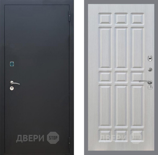 Входная металлическая Дверь Рекс (REX) 1A Черный Муар FL-33 Лиственница беж в Подольск