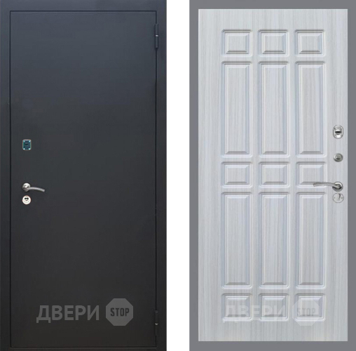 Входная металлическая Дверь Рекс (REX) 1A Черный Муар FL-33 Сандал белый в Подольск