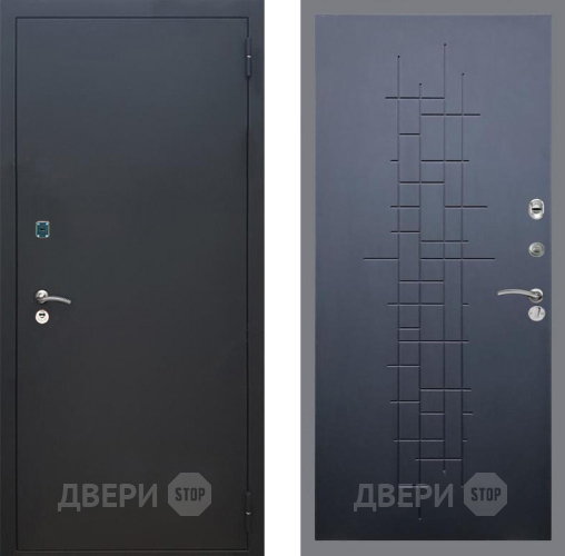 Входная металлическая Дверь Рекс (REX) 1A Черный Муар FL-289 Ясень черный в Подольск