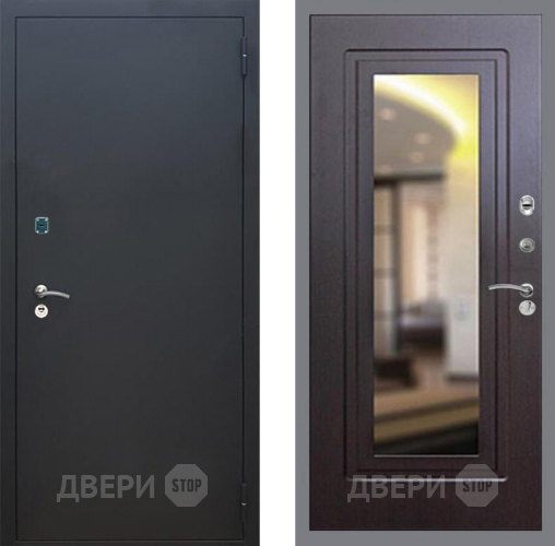 Дверь Рекс (REX) 1A Черный Муар FLZ-120 Венге в Подольск