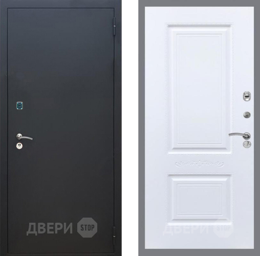 Дверь Рекс (REX) 1A Черный Муар Смальта Силк Сноу в Подольск