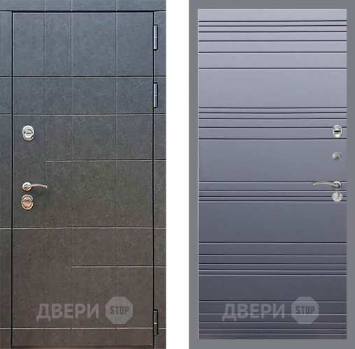 Входная металлическая Дверь Рекс (REX) 21 Line Силк титан в Подольск