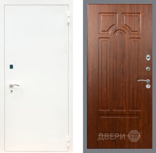 Входная металлическая Дверь Рекс (REX) 1А Белая шагрень FL-58 Морёная берёза в Подольск