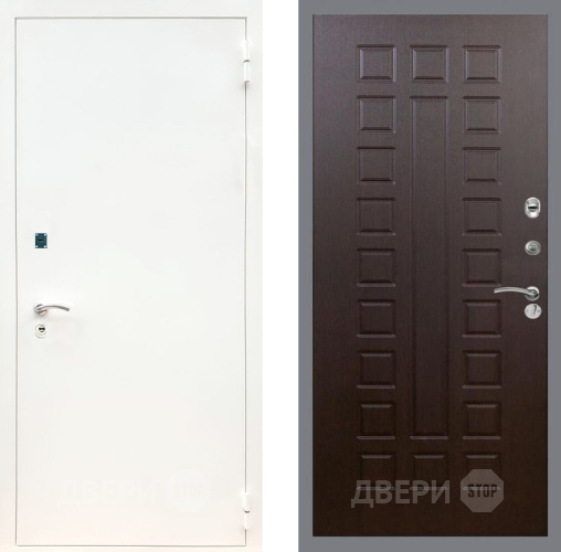 Входная металлическая Дверь Рекс (REX) 1А Белая шагрень FL-183 Венге в Подольск