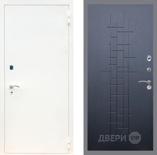 Дверь Рекс (REX) 1А Белая шагрень FL-289 Ясень черный в Подольск