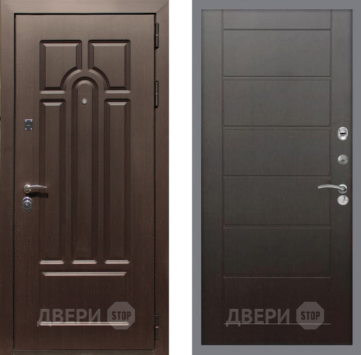 Входная металлическая Дверь Рекс (REX) Эврика Сити Венге в Подольск