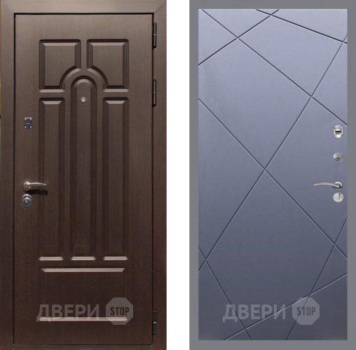 Входная металлическая Дверь Рекс (REX) Эврика FL-291 Силк титан в Подольск