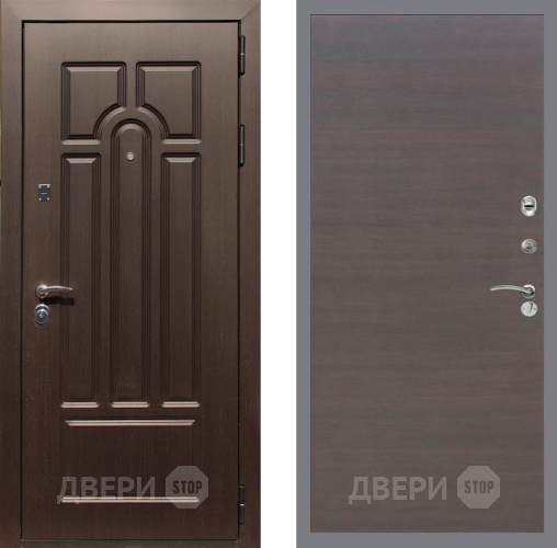 Входная металлическая Дверь Рекс (REX) Эврика GL венге поперечный в Подольск