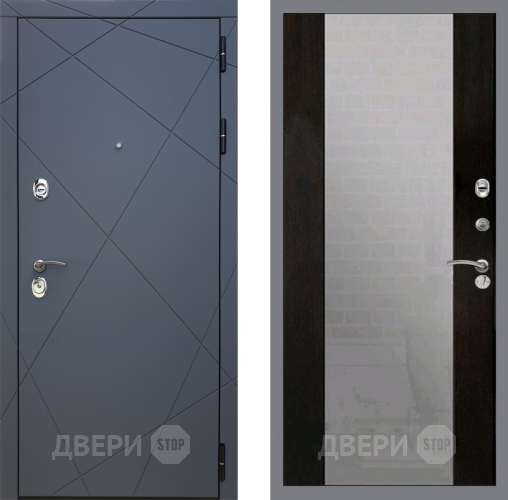 Дверь Рекс (REX) 13 Силк Титан СБ-16 Зеркало Венге в Подольск