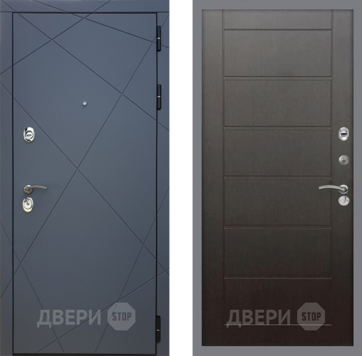 Входная металлическая Дверь Рекс (REX) 13 Силк Титан Сити Венге в Подольск