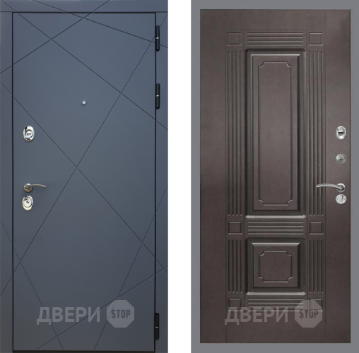 Входная металлическая Дверь Рекс (REX) 13 Силк Титан FL-2 Венге в Подольск
