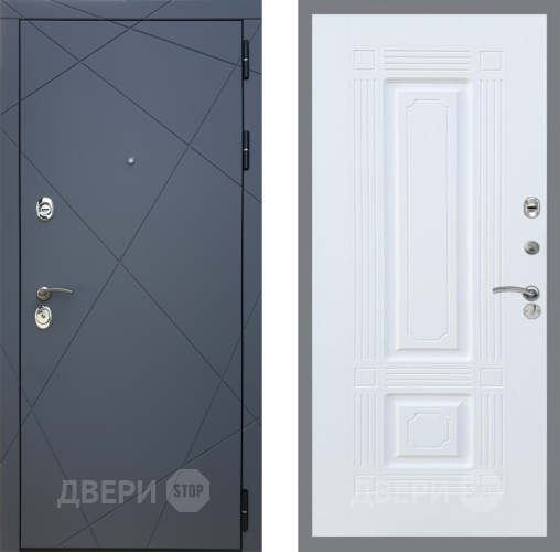 Входная металлическая Дверь Рекс (REX) 13 Силк Титан FL-2 Силк Сноу в Подольск