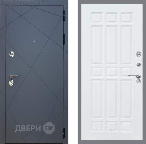Входная металлическая Дверь Рекс (REX) 13 Силк Титан FL-33 Силк Сноу в Подольск