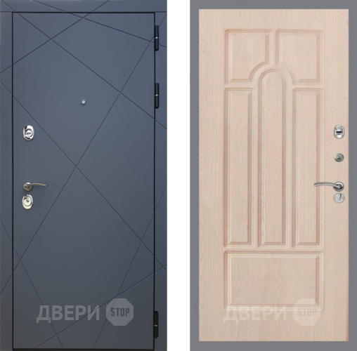 Входная металлическая Дверь Рекс (REX) 13 Силк Титан FL-58 Беленый дуб в Подольск