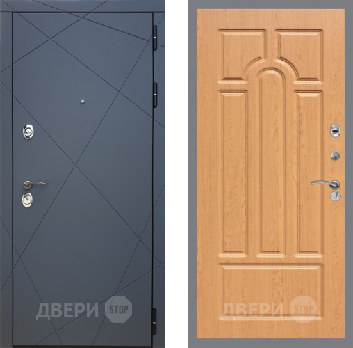 Входная металлическая Дверь Рекс (REX) 13 Силк Титан FL-58 Дуб в Подольск