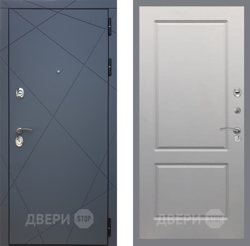 Входная металлическая Дверь Рекс (REX) 13 Силк Титан FL-117 Грей софт в Подольск