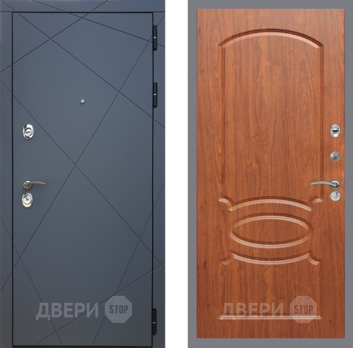 Входная металлическая Дверь Рекс (REX) 13 Силк Титан FL-128 Морёная берёза в Подольск