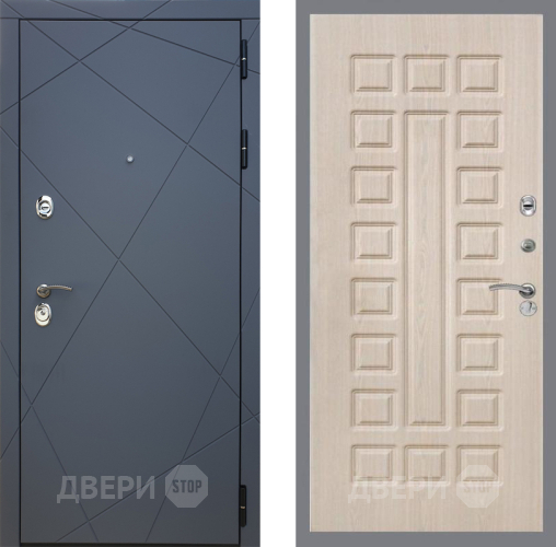 Входная металлическая Дверь Рекс (REX) 13 Силк Титан FL-183 Беленый дуб в Подольск