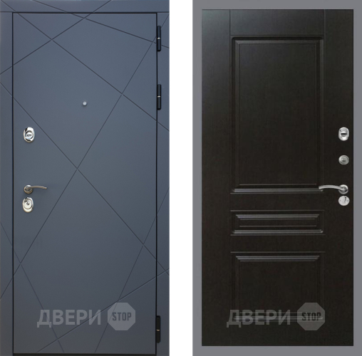 Входная металлическая Дверь Рекс (REX) 13 Силк Титан FL-243 Венге в Подольск