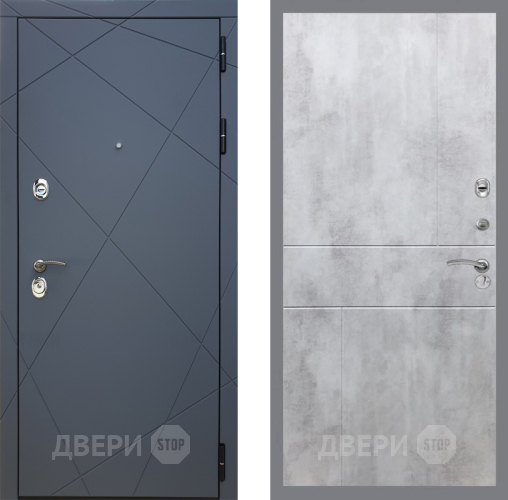 Входная металлическая Дверь Рекс (REX) 13 Силк Титан FL-290 Бетон светлый в Подольск