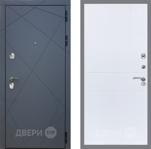 Входная металлическая Дверь Рекс (REX) 13 Силк Титан FL-290 Силк Сноу в Подольск