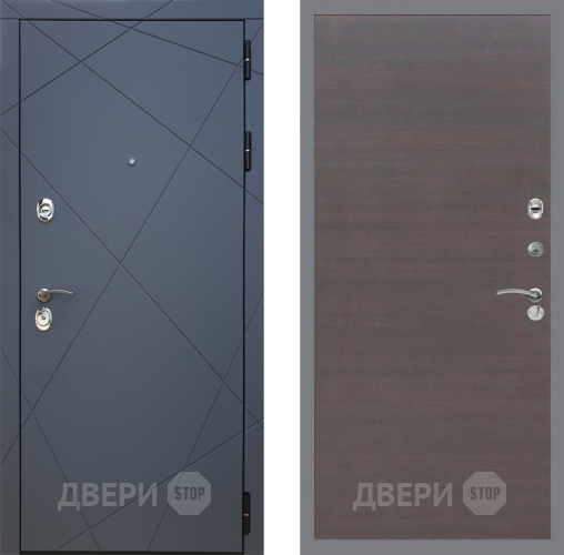 Дверь Рекс (REX) 13 Силк Титан GL венге поперечный в Подольск