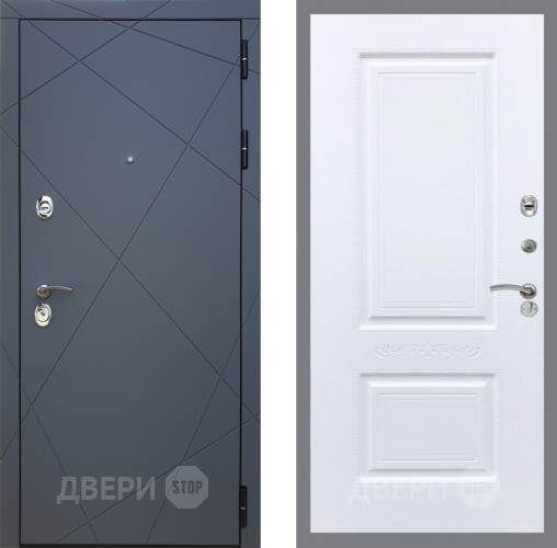 Входная металлическая Дверь Рекс (REX) 13 Силк Титан Смальта Силк Сноу в Подольск