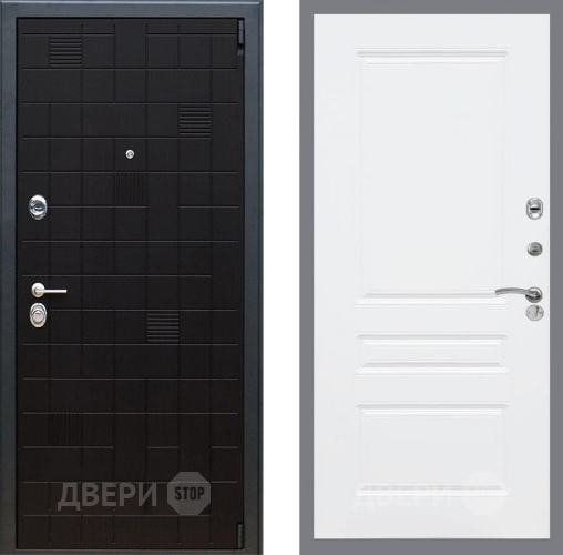 Входная металлическая Дверь Рекс (REX) 12 FL-243 Силк Сноу в Подольск