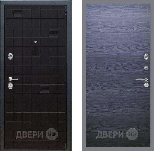 Входная металлическая Дверь Рекс (REX) 12 GL Дуб тангенальный черный в Подольск