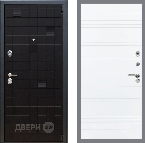Входная металлическая Дверь Рекс (REX) 12 Line Силк Сноу в Подольск