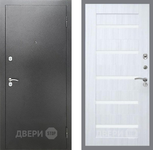 Дверь Рекс (REX) Сити СБ-14 стекло белое Сандал белый в Подольск