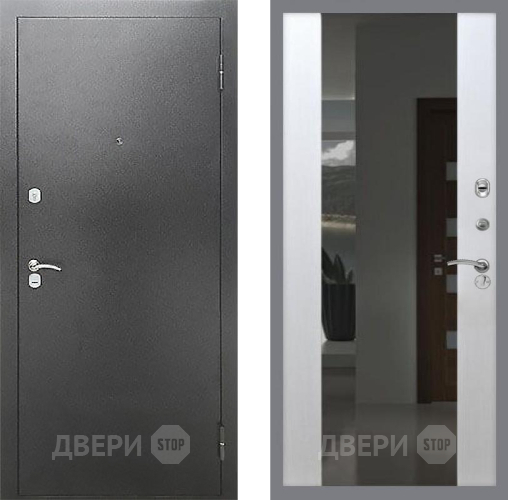 Дверь Рекс (REX) Сити СБ-16 Зеркало Белый ясень в Подольск