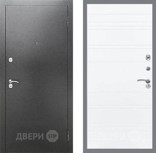 Входная металлическая Дверь Рекс (REX) Сити Line Силк Сноу в Подольск