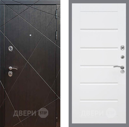 Дверь Рекс (REX) 13 Венге Сити Белый ясень в Подольск