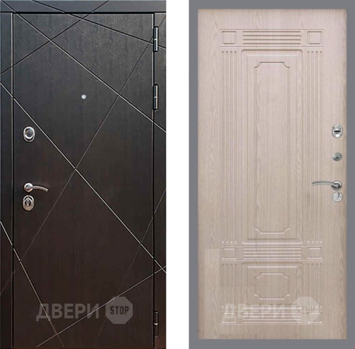 Входная металлическая Дверь Рекс (REX) 13 Венге FL-2 Беленый дуб в Подольск