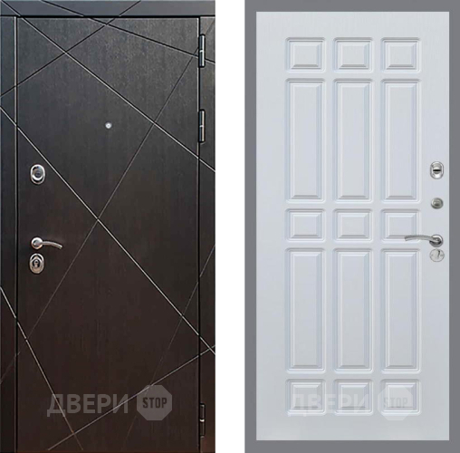 Входная металлическая Дверь Рекс (REX) 13 Венге FL-33 Белый ясень в Подольск