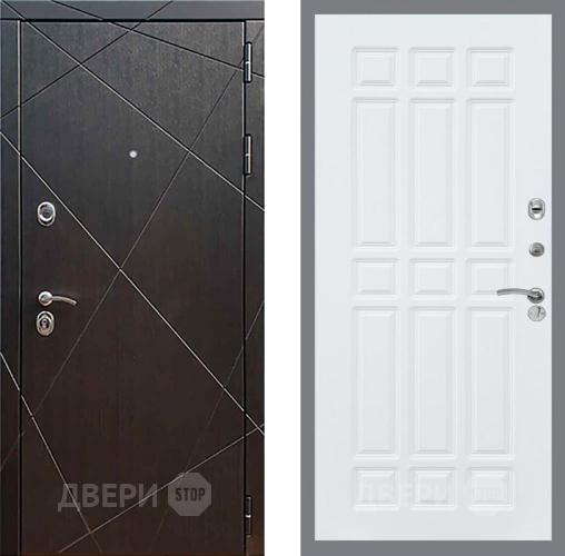 Входная металлическая Дверь Рекс (REX) 13 Венге FL-33 Силк Сноу в Подольск