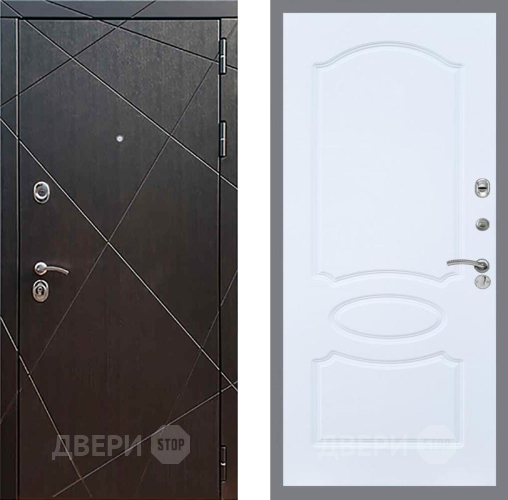 Входная металлическая Дверь Рекс (REX) 13 Венге FL-128 Силк Сноу в Подольск