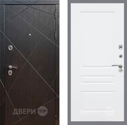 Входная металлическая Дверь Рекс (REX) 13 Венге FL-243 Силк Сноу в Подольск