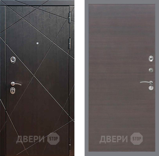Входная металлическая Дверь Рекс (REX) 13 Венге GL венге поперечный в Подольск