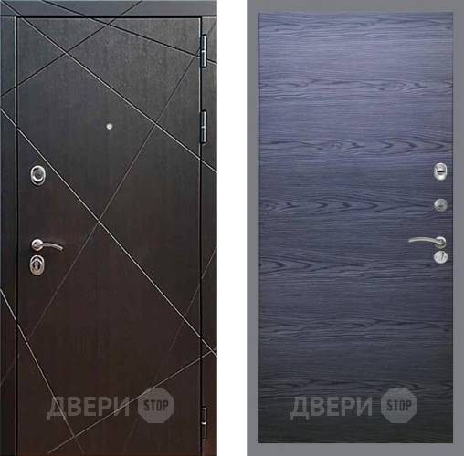 Входная металлическая Дверь Рекс (REX) 13 Венге GL Дуб тангенальный черный в Подольск